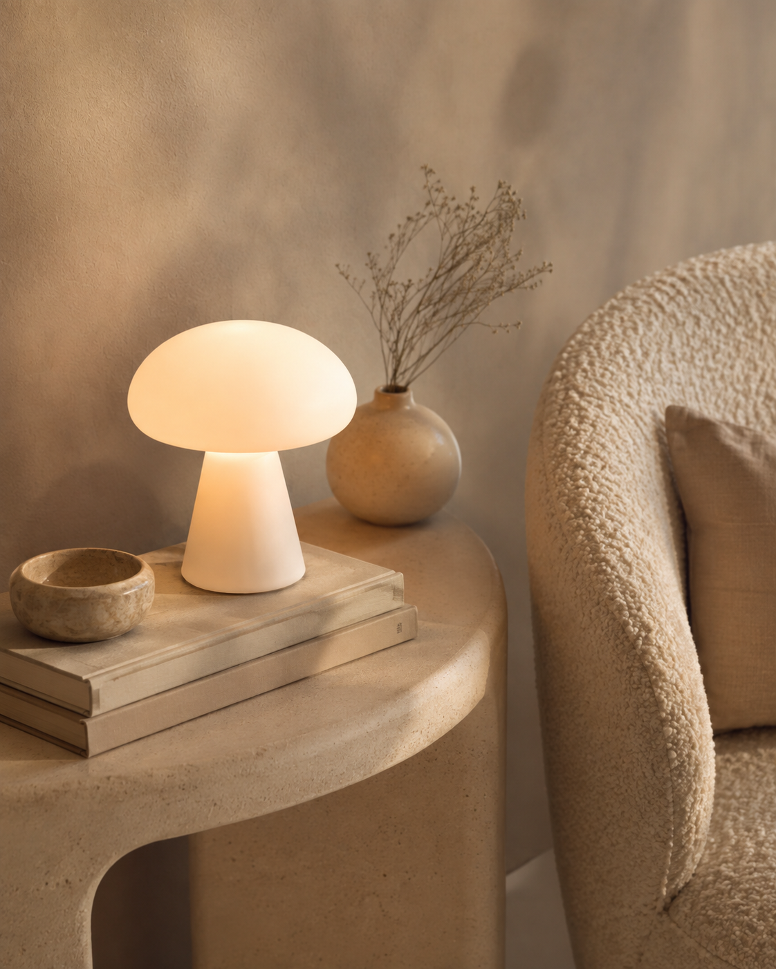 La Nomade — Lampe champignon rechargeable