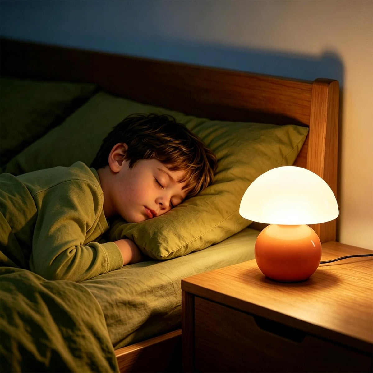 La Lueur — Lampe champignon terracotta