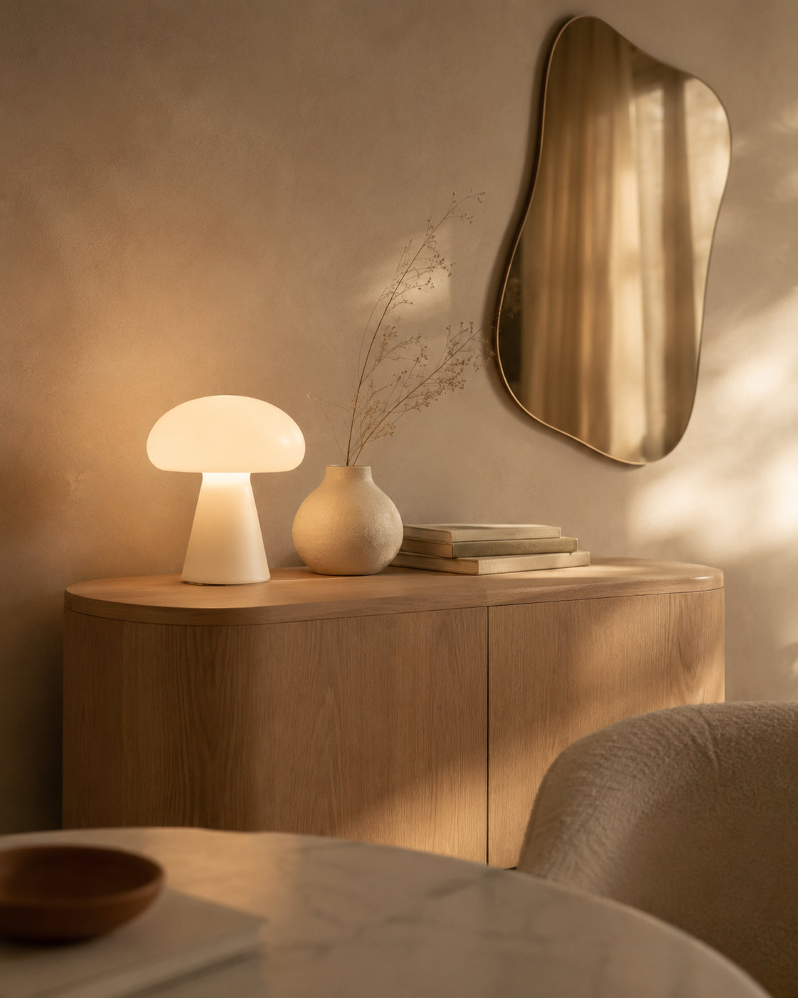 La Nomade — Lampe champignon rechargeable