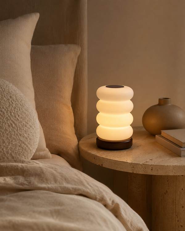 La Dune — Lampe à anneaux empilés, sans fil