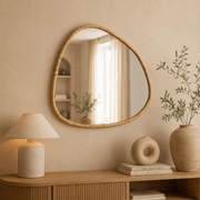 Miroir mural organique en bois — Le Reflet
