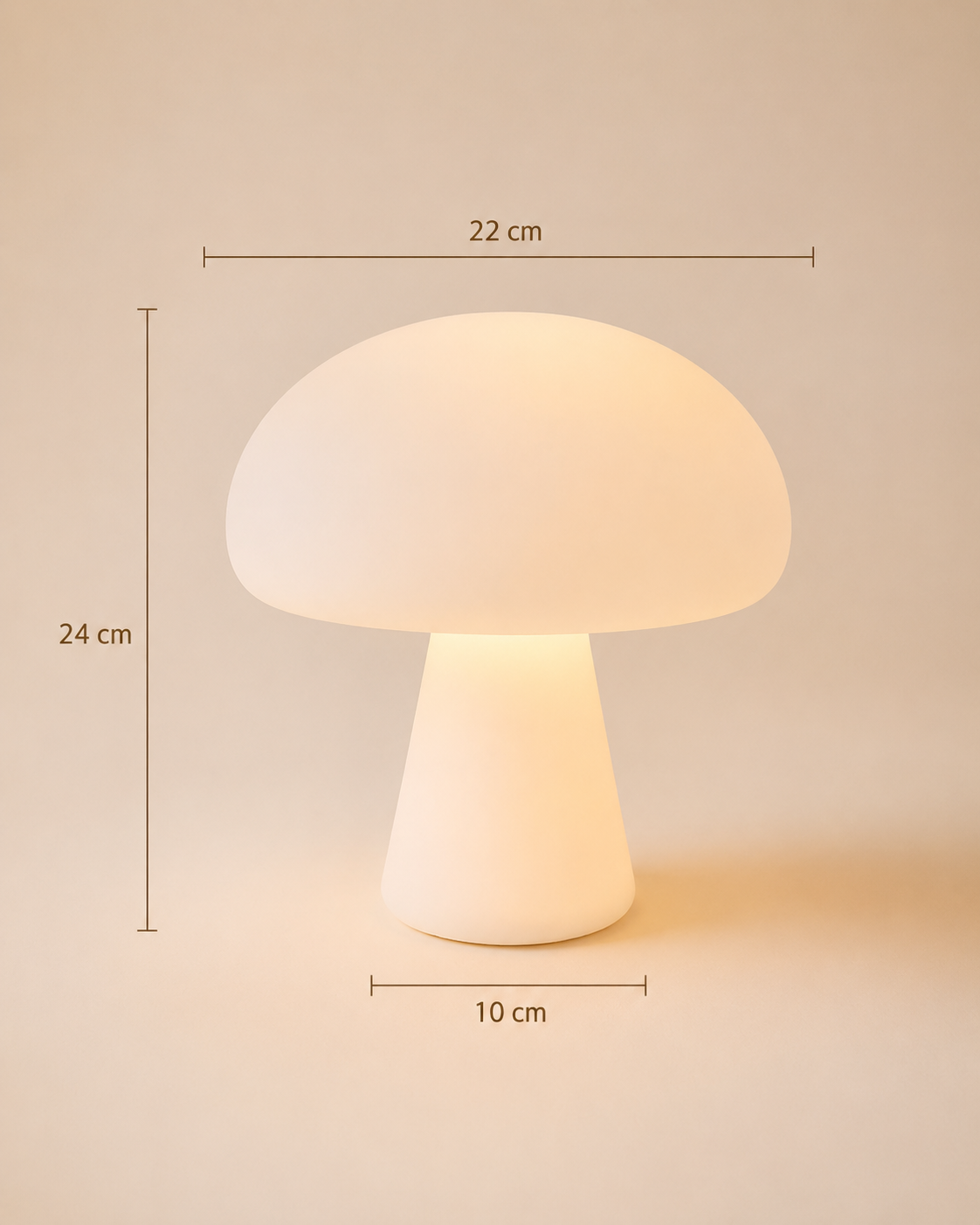La Nomade — Lampe champignon rechargeable